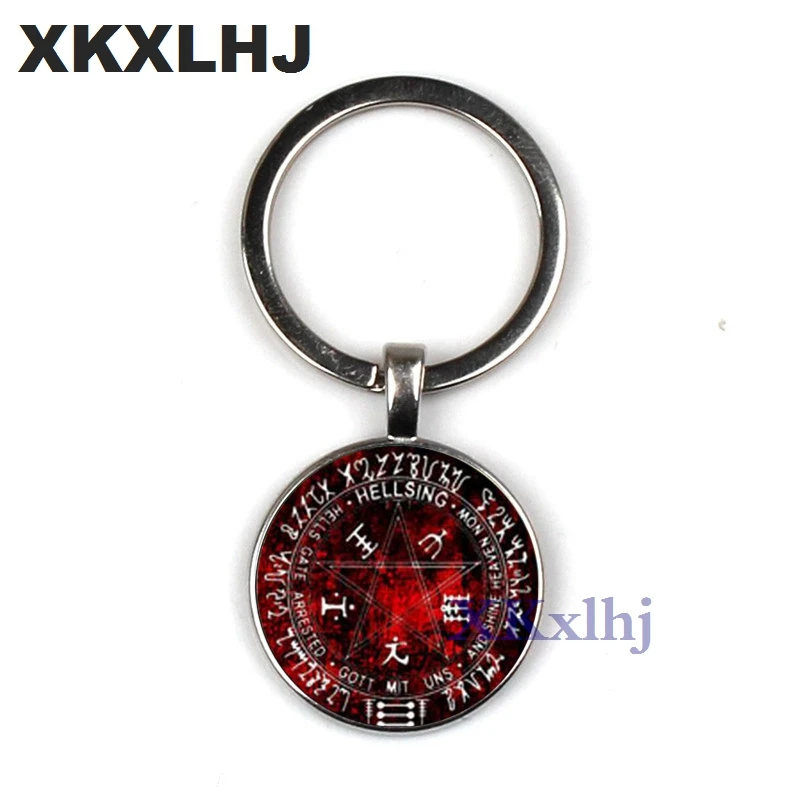 XKXLHJ горячий! Стеклянный брелок Hellsing Inspired 1 шт.|Брелоки| |