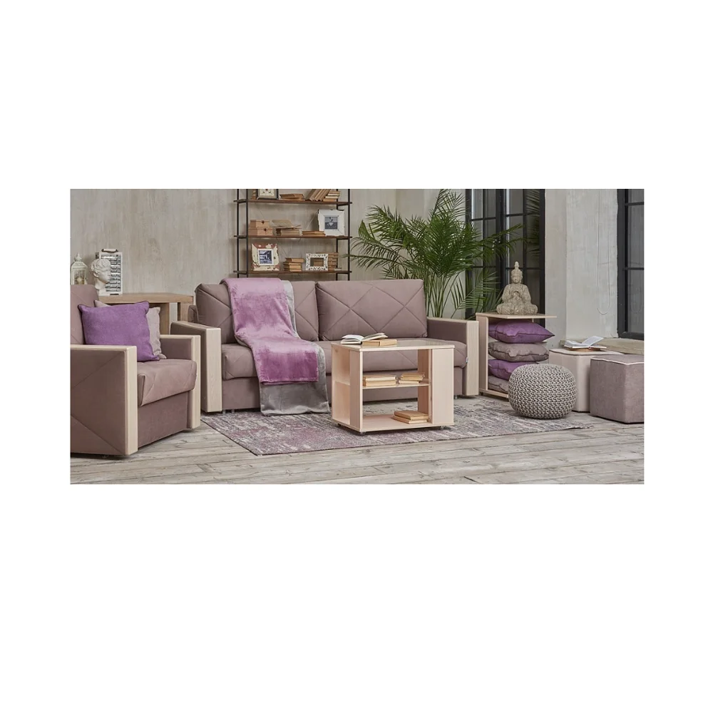 Стол Дуэт журнальный Delicatex цвет дуб каньен прикатной | Мебель