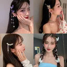 Заколка для волос с бабочкой и бабочкой женская, модный зажим для волос с милым эффектом, простой спиральный зажим для волос для девушек, аксессуары в подарок