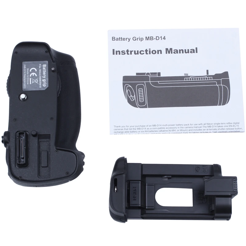 Вертикальный держатель аккумуляторной батареи Mb-D14 Замена для Dslr Nikon D600 D610 камеры