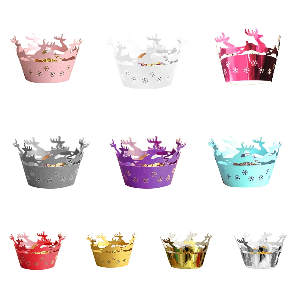 Быстрая доставка 50 шт. обертки для кексов художественные бумажные стаканчики
