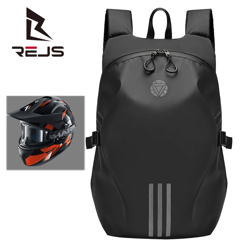 REJS длинные рыцарские рюкзак Для мужчин мотоциклетный шлем локомотив сумка Водонепроницаемый Moto рюкзаки для ноутбуков 15,6 дюймов велосипедный рюкзак