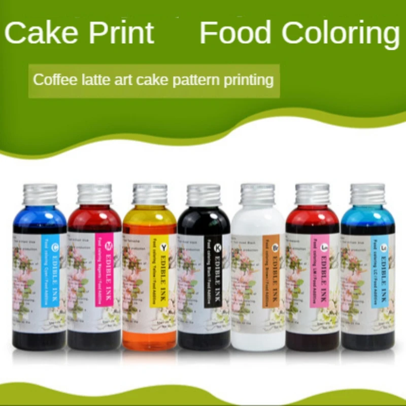 

Edible Ink For Canon 100ML x 4 Color Food Edible Ink Cake Coffee Chocolate Safe Food Additive Coffee Machine Food Printer Ink