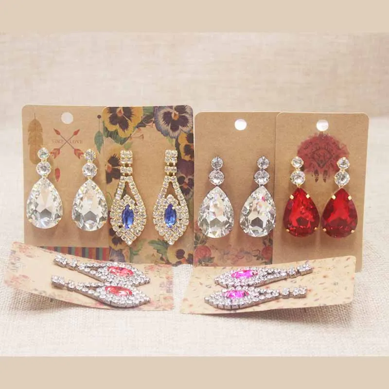 Новинка 2014 года дизайн с кружевным узором серьги-дисплей надписью и Love Red Flower