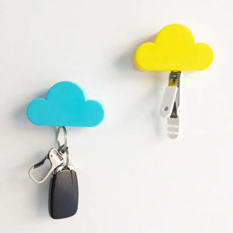 

Magnetic Hooks Home Storage Holder Hooks Creative Cloud Shape Magnets Keys Securely Magnetic Hooks Wall-Mounted Key Holder