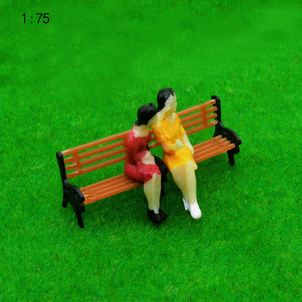 

Model Railway Layout 1:75 Garden bench model Chair G N HO Scale NEW