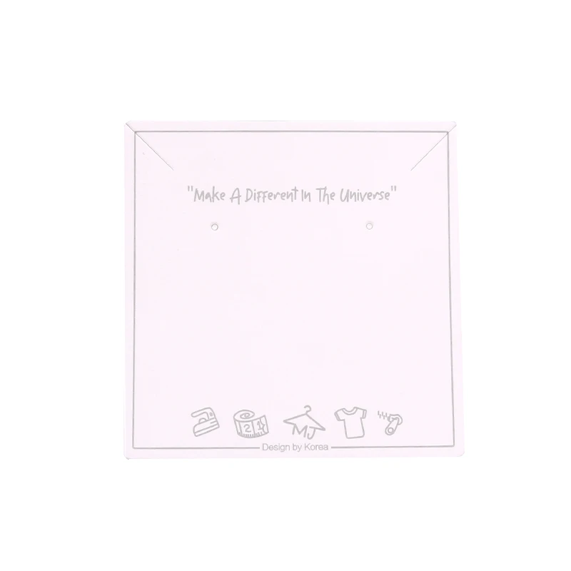 20PCS 7x7cm Paper Earring Packaging Card for Jewelry Cute Korean Label Necklace Bracelet Display Stand Cardboard Wholesale - купить по