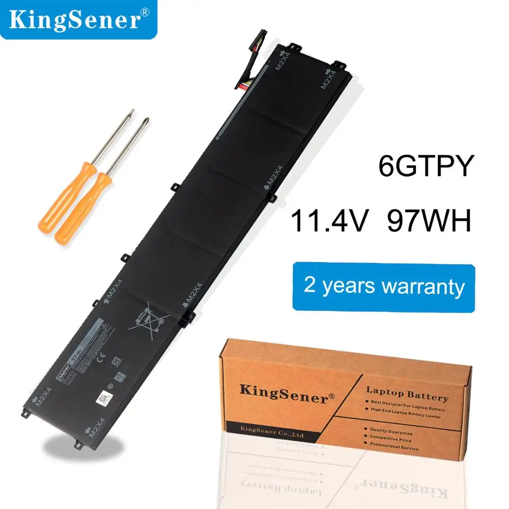 KingSener Новинка 11,4 V 97WH 6GTPY Аккумулятор для ноутбука DELL Precision 5520 5530 для DELL XPS 15 9570 9560 серии ноутбуков