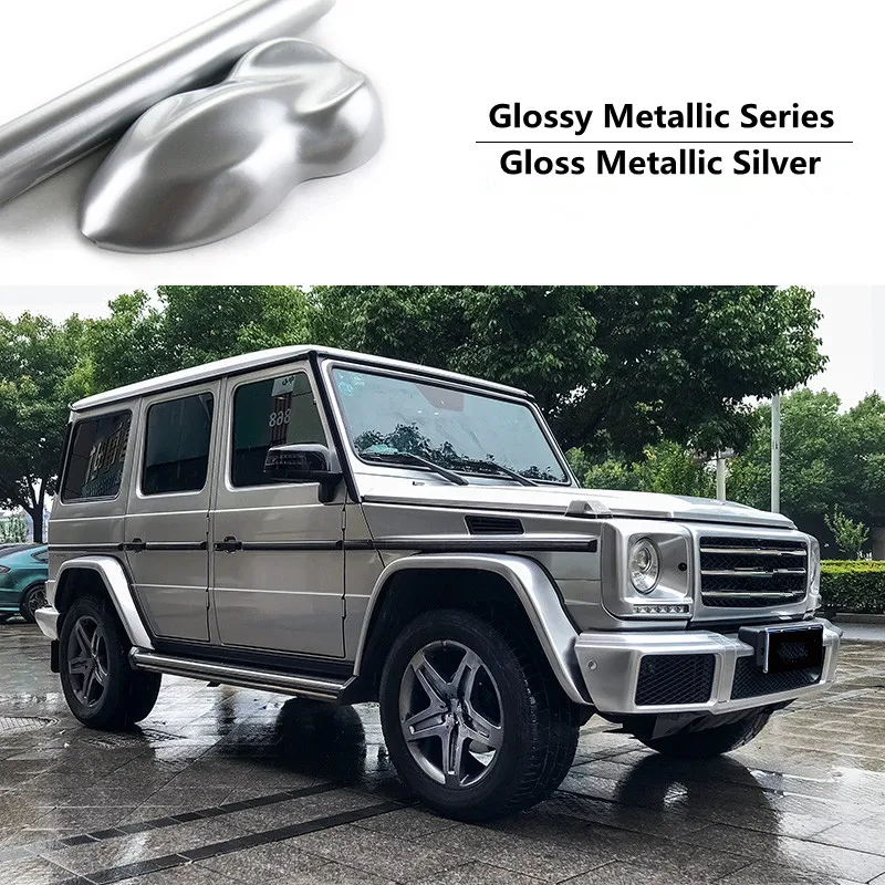 

Блестящая Серебристая виниловая пленка Sunice для автомобиля, мотоцикла, скутера, автомобиля