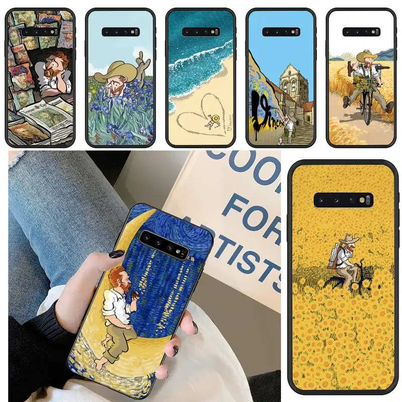 

Van Gogh Painting Phone Case For Samsung Galaxy S6 S7 Edge Plus S8 S9 S20Plus S20ULTRA S10lite 2020 S10 Case