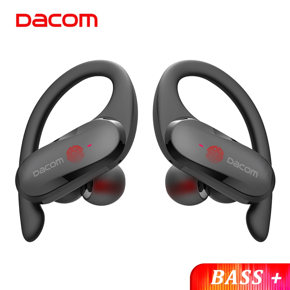 DACOM-auriculares TWS con Bluetooth para deportistas, cascos estéreo inalámbricos de graves,