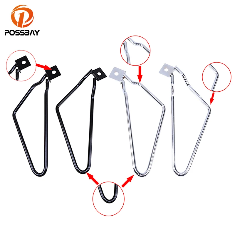 Кронштейны для крепления на седло мотоцикла POSSBAY черные/Хромированные Harley Sportster XL