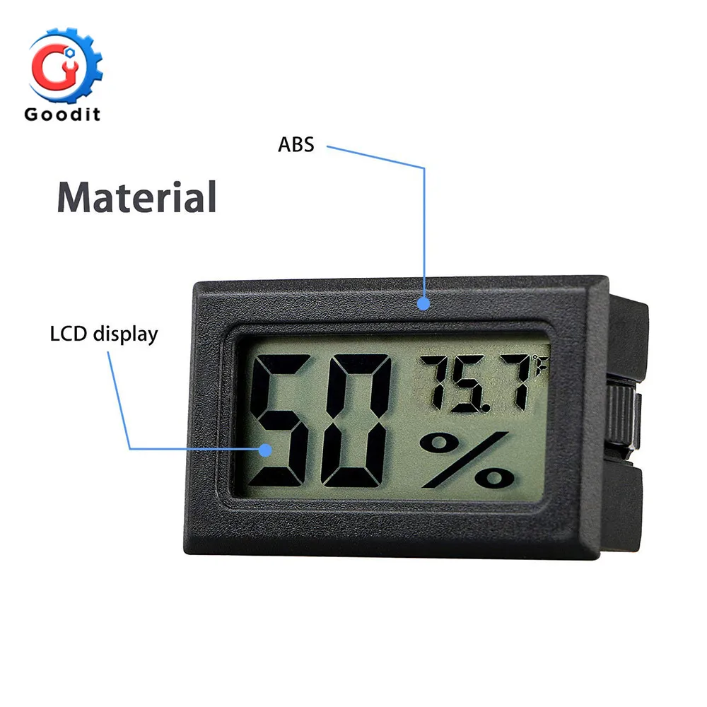 Mini Digital LCD Indoor Convenient Temperature Sensor Humidity Meter Thermometer Hygrometer Gauge indoor outdoor | Инструменты