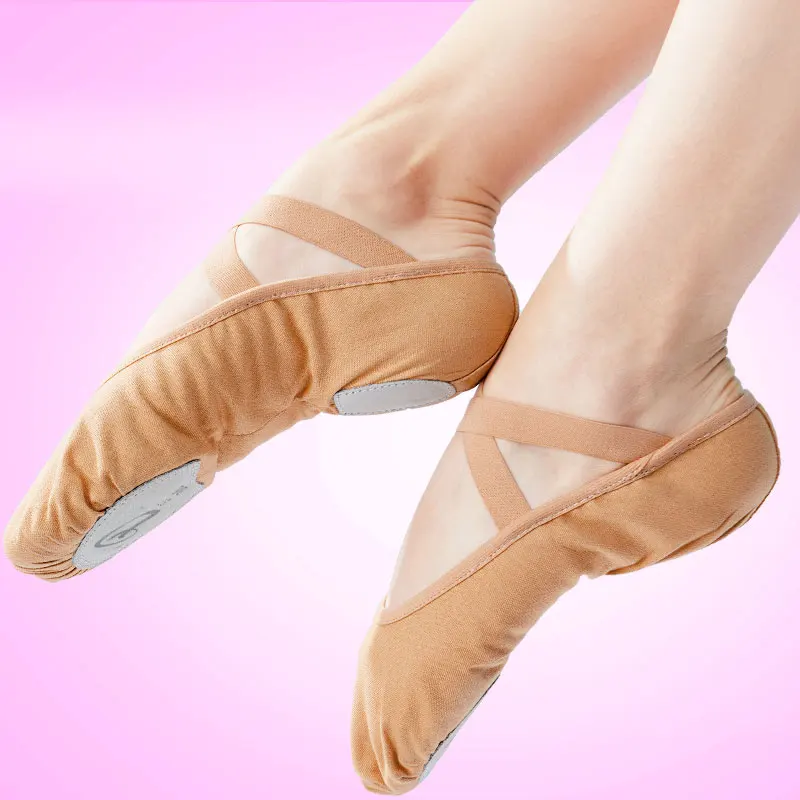 Фото Women Ballet Flats Shoes Ballet Shoes For Gilrs Dance Shoe Soft Girls Kids Ballerina Practice Dance Shoes Canvas №4