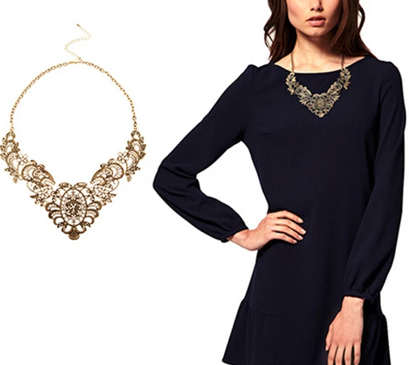 Лидер продаж винтажные бронзовые Многослойные подвески в западном стиле Стразы