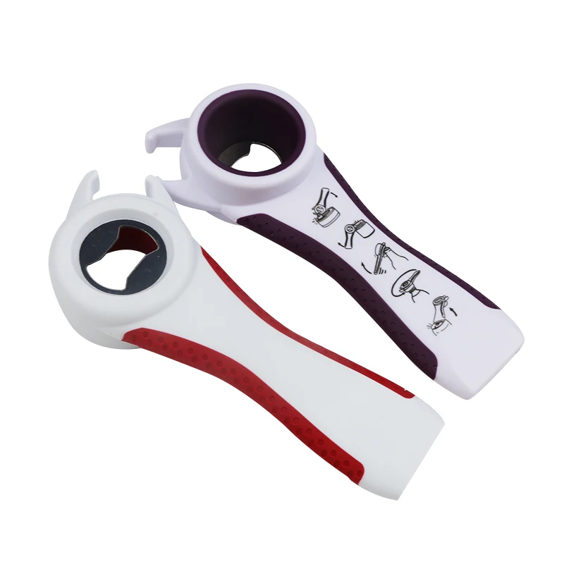 Многофункциональный пластиковый консервный нож 5 в 1 из нержавеющей стали