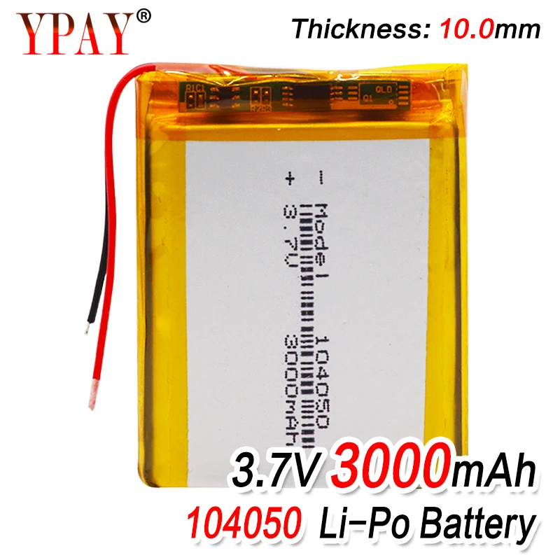 Аккумуляторная батарея 2/4 Li ion Polymer Po 3 7 В 3000 мА · ч 1/104050 шт. батареи для солнечной