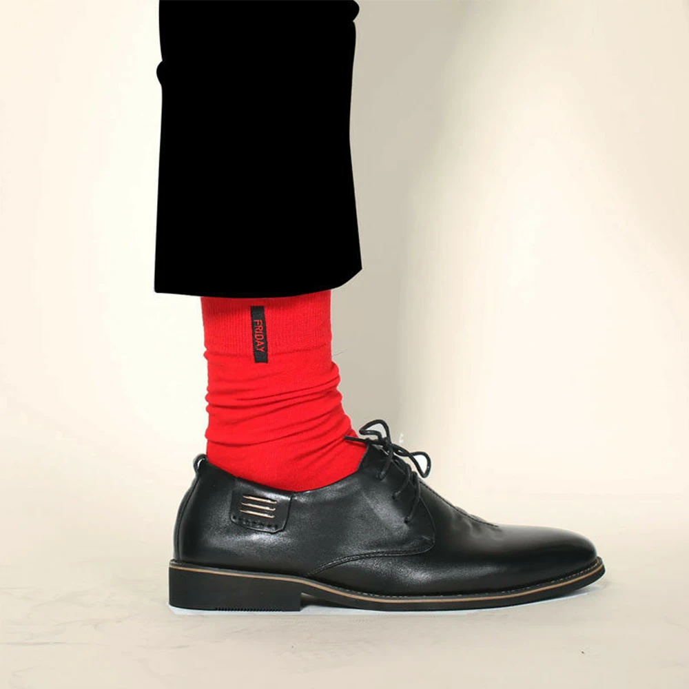 

Cotton Socks Men Solid Color Business Party Socks British Style Casual Weekly Socks Colorful Long Socks calcetines meias