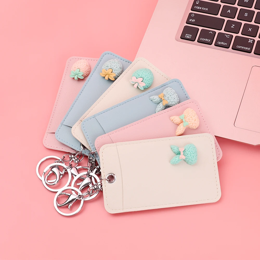 1 шт. портативный чехол для банковских автобусных карт бейдж чехол ID кредитный держатель для карт цельный брелок для ключей инструмент для работы в офисе защитный чехол