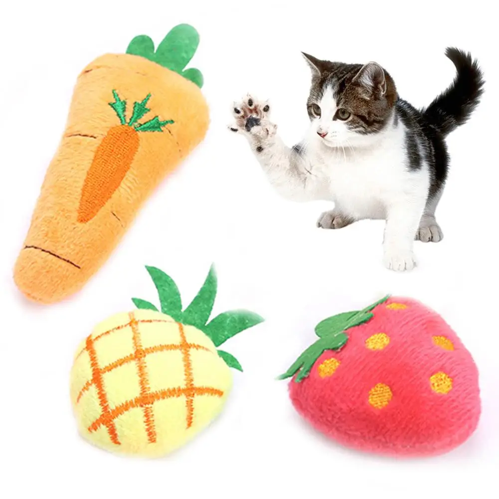 Кошка котенок Милая морковка форма ананаса плюшевая кукла кошачья молярная