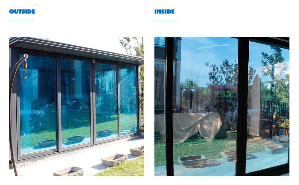 

40/50/60/70/80/90*400 Cm Sunscreen Glass Foil Easy Installation Removable Glare Reduction Anti-UV One Way Mirror Window Film