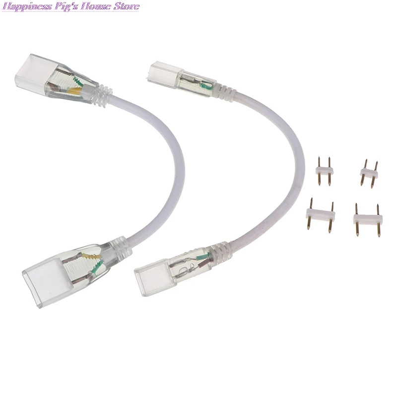 2pin светодиодный Угловой Соединитель RGB прямой разъем средней двойные разъемы 110V