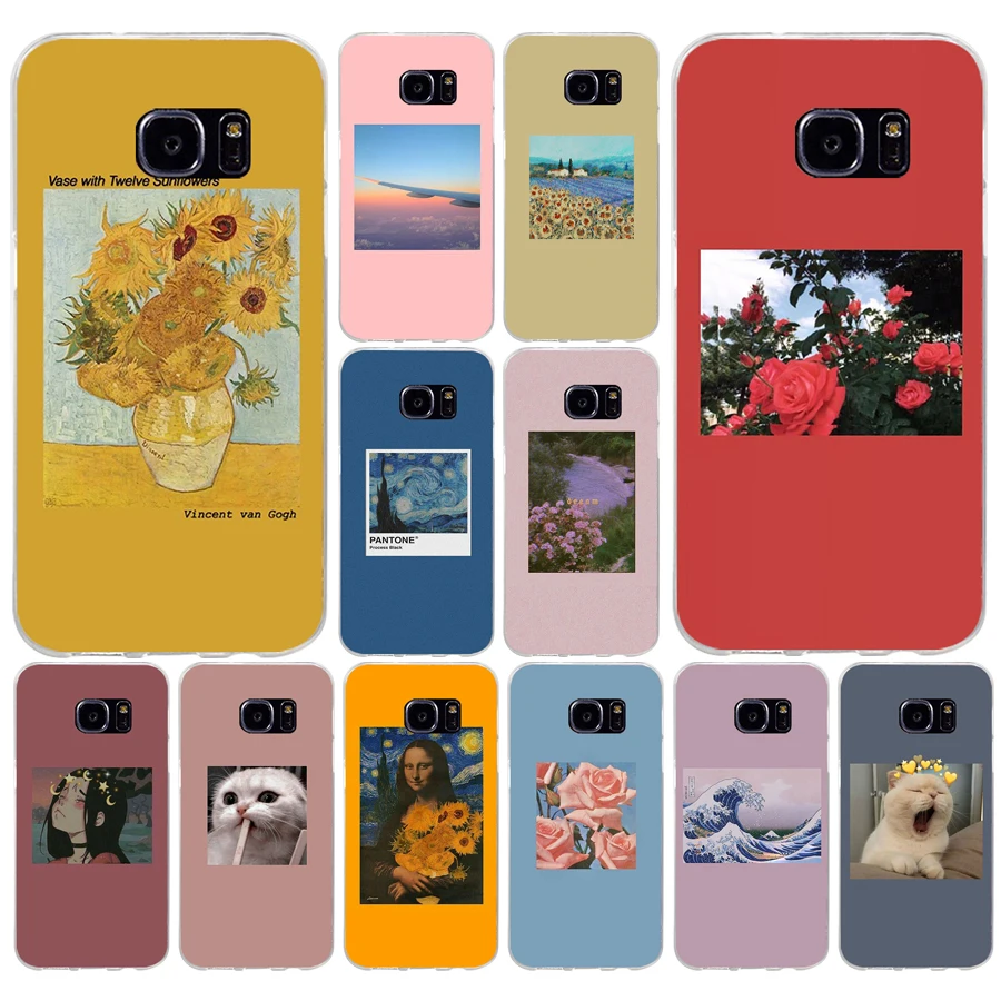 29AS Vingate Vincent Van Gogh Pantone эстетический Мягкий Силиконовый ТПУ чехол для телефона Samsung