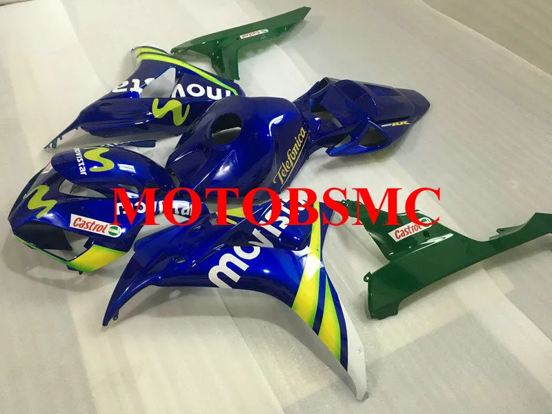 Комплект обтекателей для мотоцикла HONDA CBR1000RR 06 07 CBR 1000RR 1000 2006 2007 ABS верхние синие и