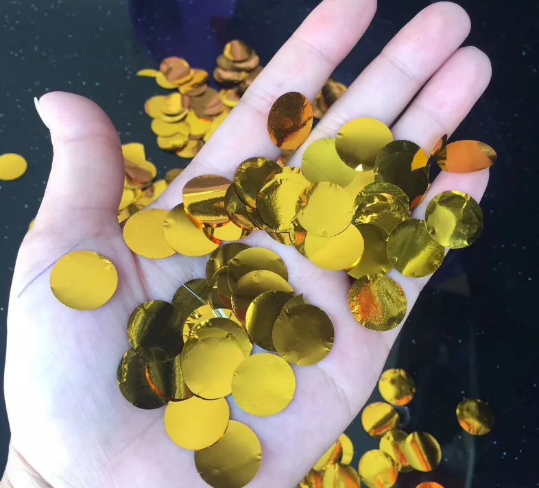 1 5 см 10 г Микс Бумажных Конфетти из фольги Розовый Золотой синий свадебный бросок