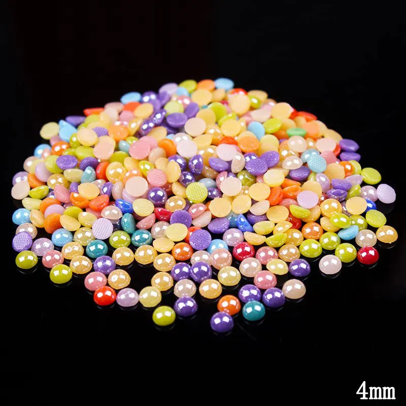 Бусины с жемчугом плоские стразы для ювелирных изделий платья полукруглые