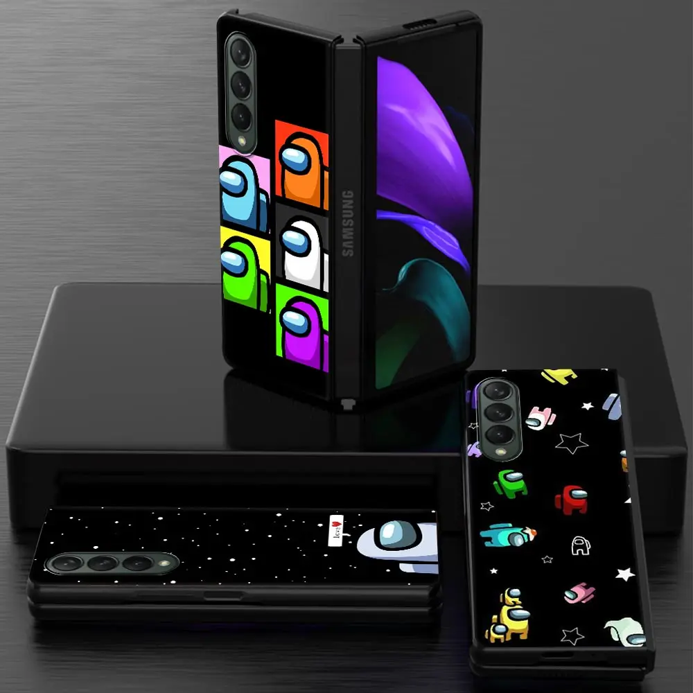 

Phone Case For Samsung Galaxy Z Fold3 5G Hard Plastic Slim Cover Ultra-thin anti-drop For Galaxy Z Fold 3 Shell Game Amonguss