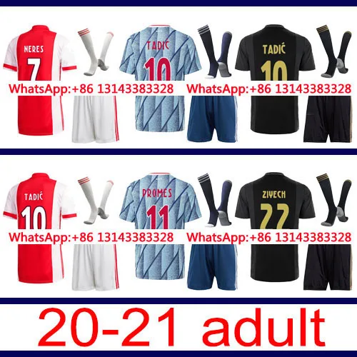 

2021 Free shipping shirt +sock Set 2020 20-21 custom Top Best sale Top Ajax Thai Best quality adult