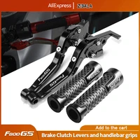 motorcycle accessories folding extendable brake clutch levers and handlebar grips for bmw f800gs f 800 gs 2008 2016 accessories
