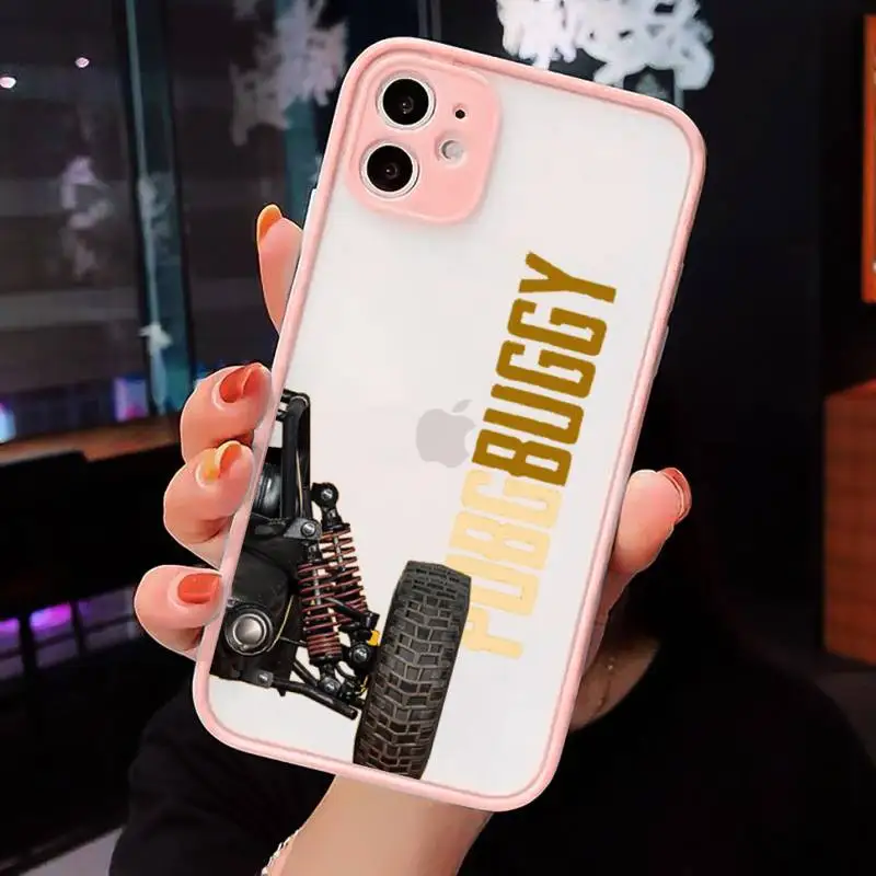 

Hot PUBG Game luxury Phone Cases coque matte transparent For iphone 7 8 11 12 plus mini x xs xr pro max cover