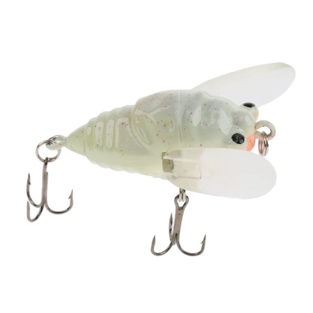 Крылатый Цикада Topwater Popper Crawler пресноводные приманки приманка для ловли окуня