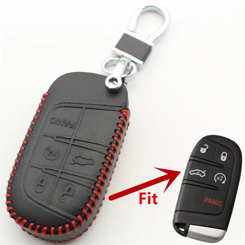 Чехол FLYBETTER из натуральной кожи с 5 кнопками для смарт-ключей чехол Jeep Grand