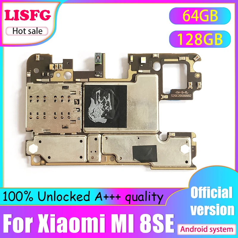Оригинальная разблокированная материнская плата 64 Гб 128 ГБ для Xiaomi Mi8 SE Mi 8 MI 8SE