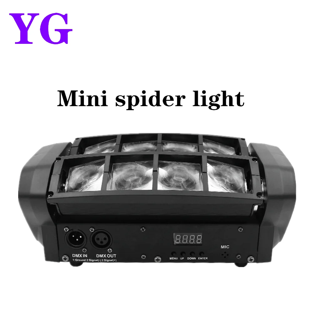 Сценический светодиодный мини светильник 8X10W подвижный головной DMX512