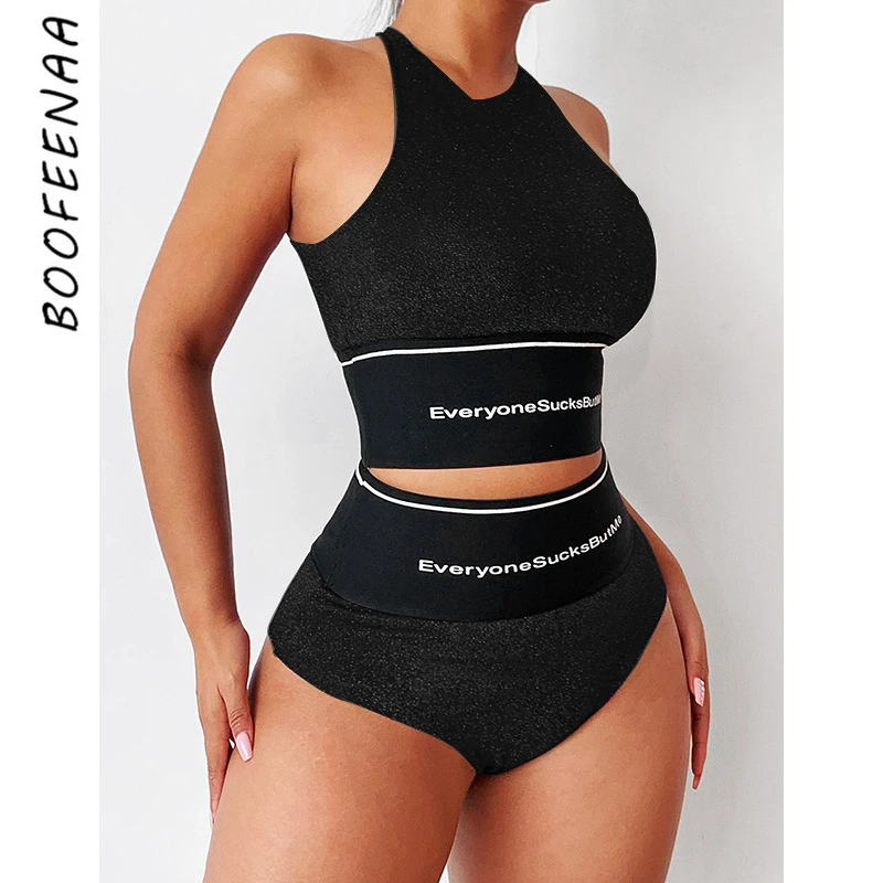 

BOOFEENAA спортивная одежда, черный комплект из двух предметов, шорты и короткий топ, сексуальные наряды для женщин, спортивный костюм, подходящ...