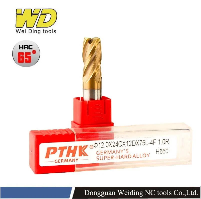 

Corner Radius End Mill CNC Cutter Tungsten Carbide Steel Metal Router Tool 4 Flutes R0.5 R1 Surface Machining