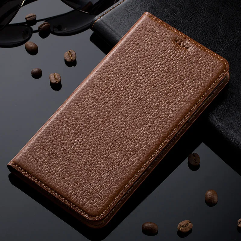 

Case for Samsung Galaxy Note 9 Litchi Genuine Leather Flip Stand Leather Cover for Samsung Note9 Phone cases
