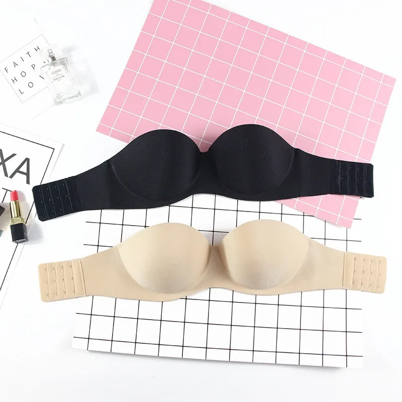 

DeRuilady Sexy Bras For Women Wire Free Push Up Bra Seamless Underwear Bralette Sexy Lingerie Brassiere Invisible Strapless Bra