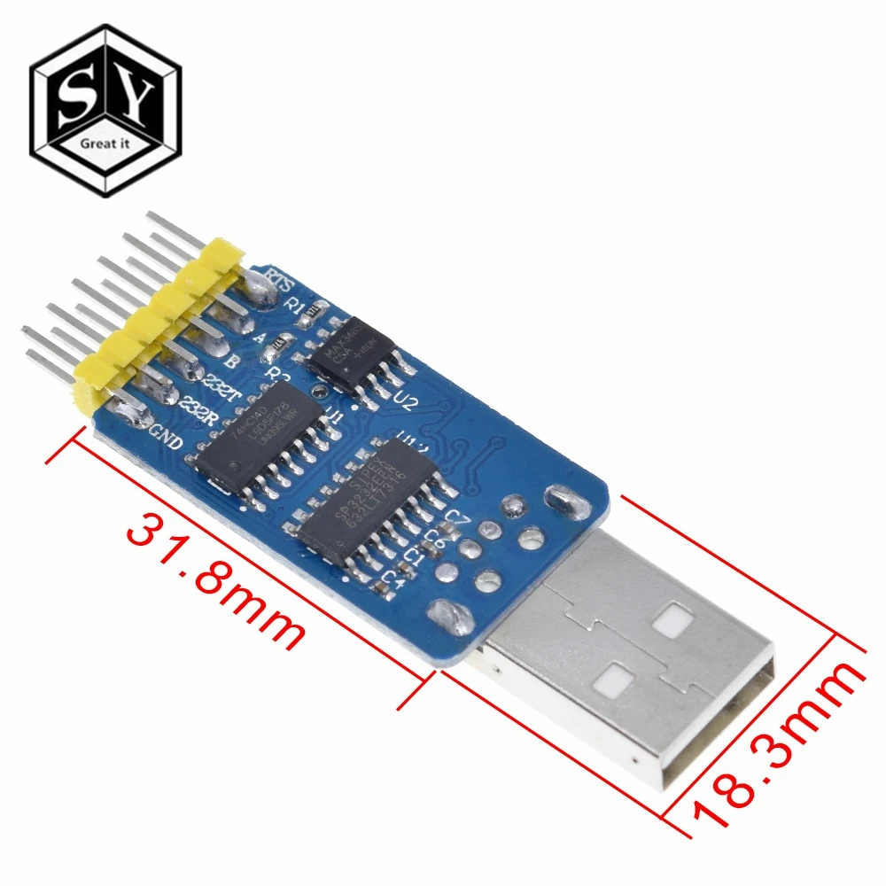 Преобразователь 6 в 1 с USB CP2102 на TTL RS232 RS485|rs 485 ttl|rs 485accessories lot |
