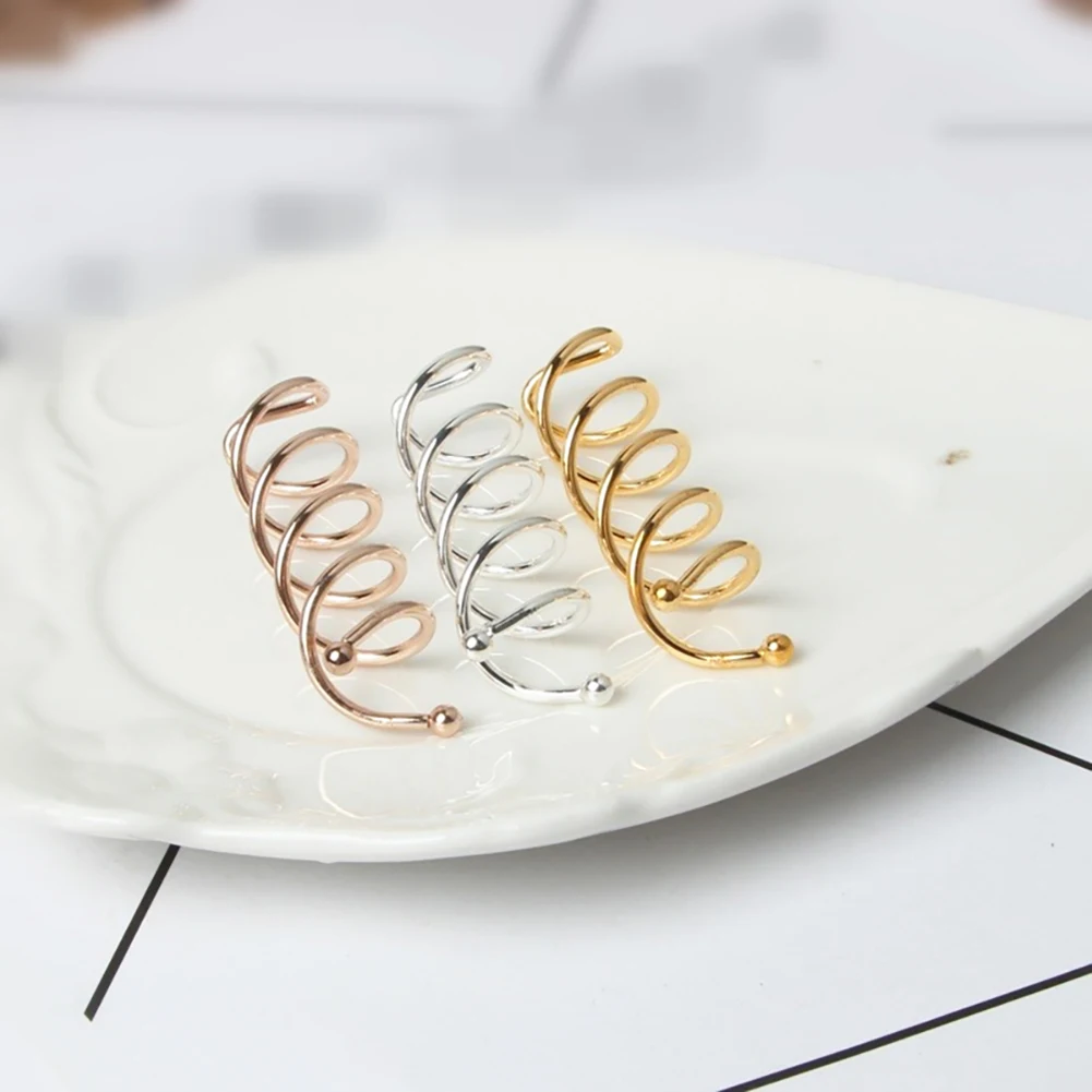 10 шт. Спиральные заколки для волос не царапаются закругленные кончики палочка