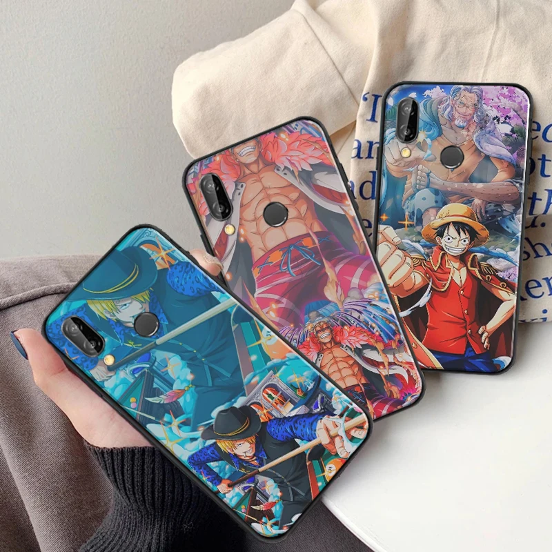 

Japan Anime One Pieces Luffy Zoro Phone Case For Huawei P Smart Z 2019 2021 P20 Pro P30 P40 P40 Lite Pro Soft TPU Cover Coque