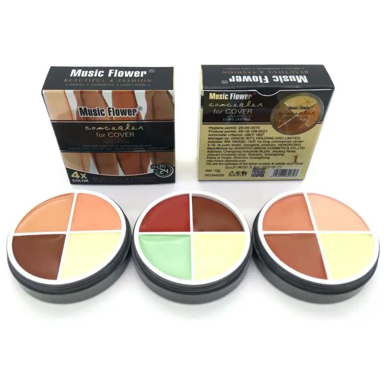 Брендовый высококачественный макияж 4 цвета корректирующий консилер палитра для