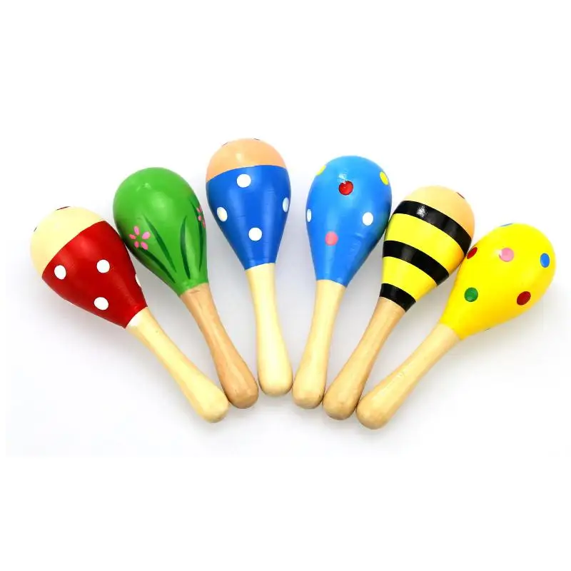 

2Pcs Baby Kids Toys Sound Music Toys Gift Toddler Wood Toy Rattle Sand Hammer Musical Instrument Toys