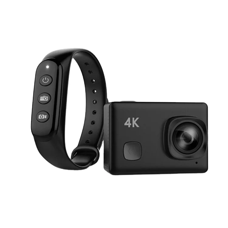 

HD action camera 4K WIFI waterproof sports cam with 2.4G remote control wrist for go pro accessories kits