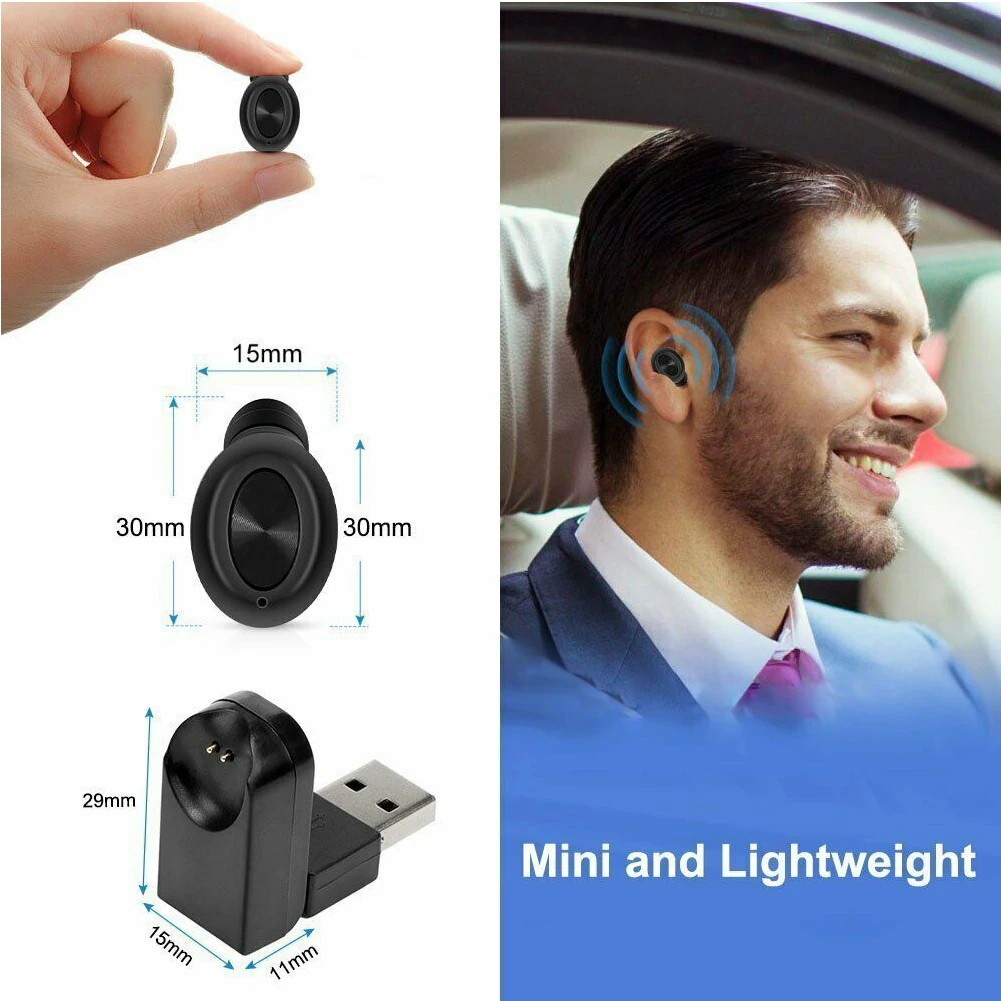 1 шт. Bluetooth 4 2 автомобильные магнитные HIFI спортивные мини наушники для улицы