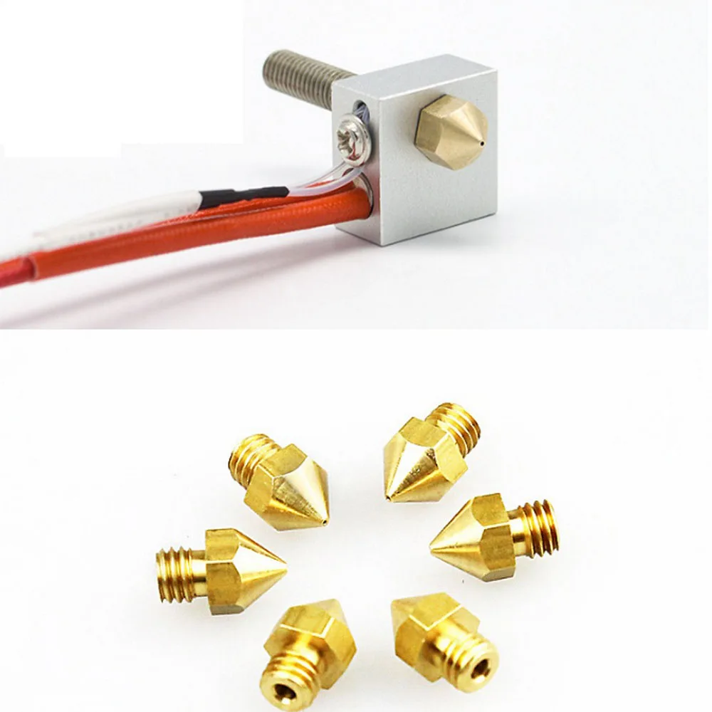 Латунная головка экструдера с соплом для 3D принтера 0 2/0 3/0 4/0 5/0 6 мм выход 1 75 ABS PLA